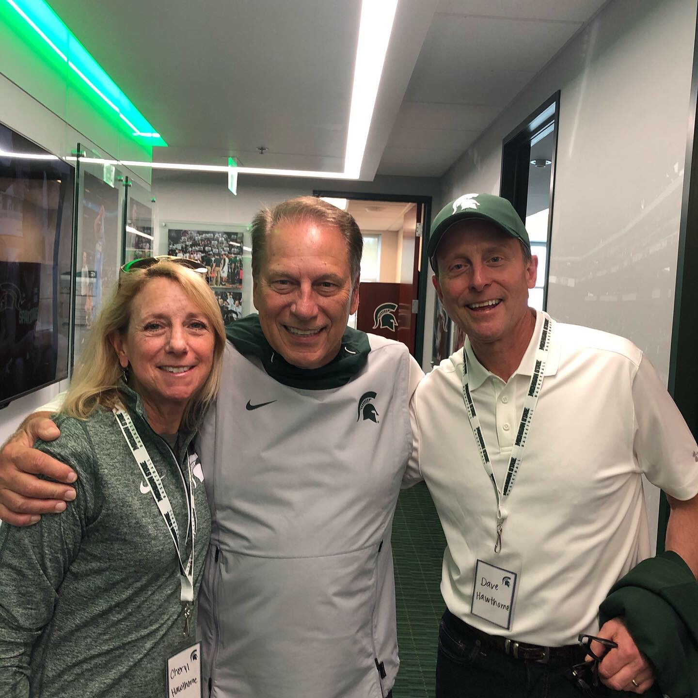 FMI Director Dave Hawthorne and his wife, with Coach Izzo