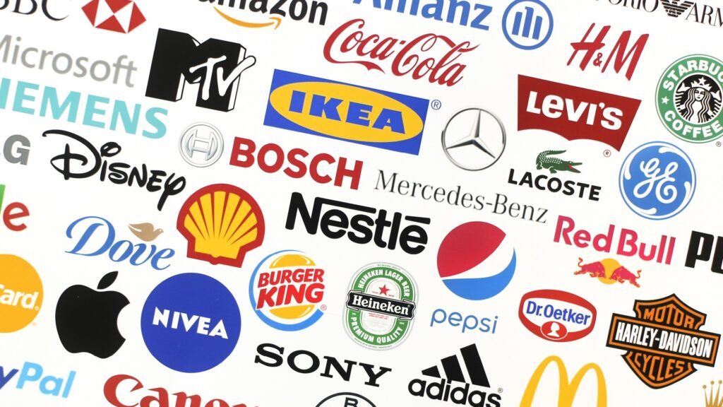 Logotype collection of some of most famous brands in the world.