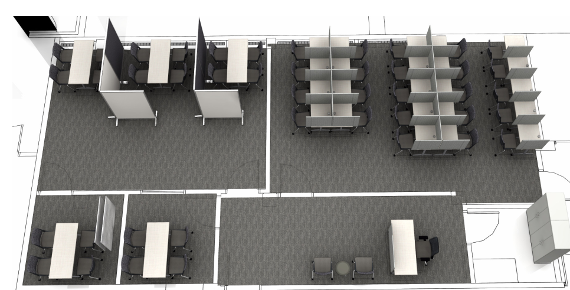 Broad Behavioral Lab 3D Floor Plan Depiction