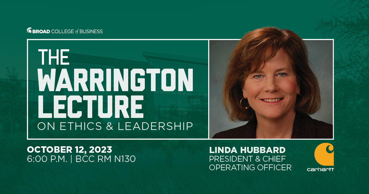 Warrington Lecture to feature Carhartt president and COO Linda Hubbard ...