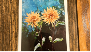 Dahlias art print