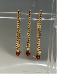 Bracelets with strawberry charms