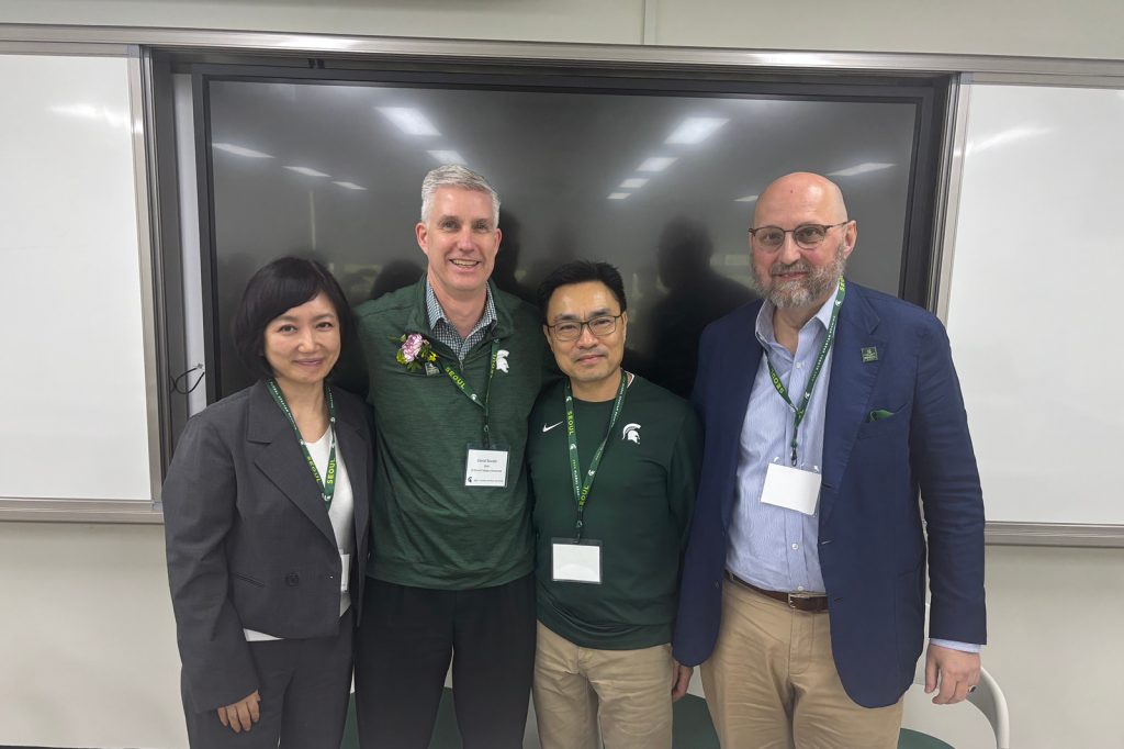 Group photo of panelists and Dean Souder