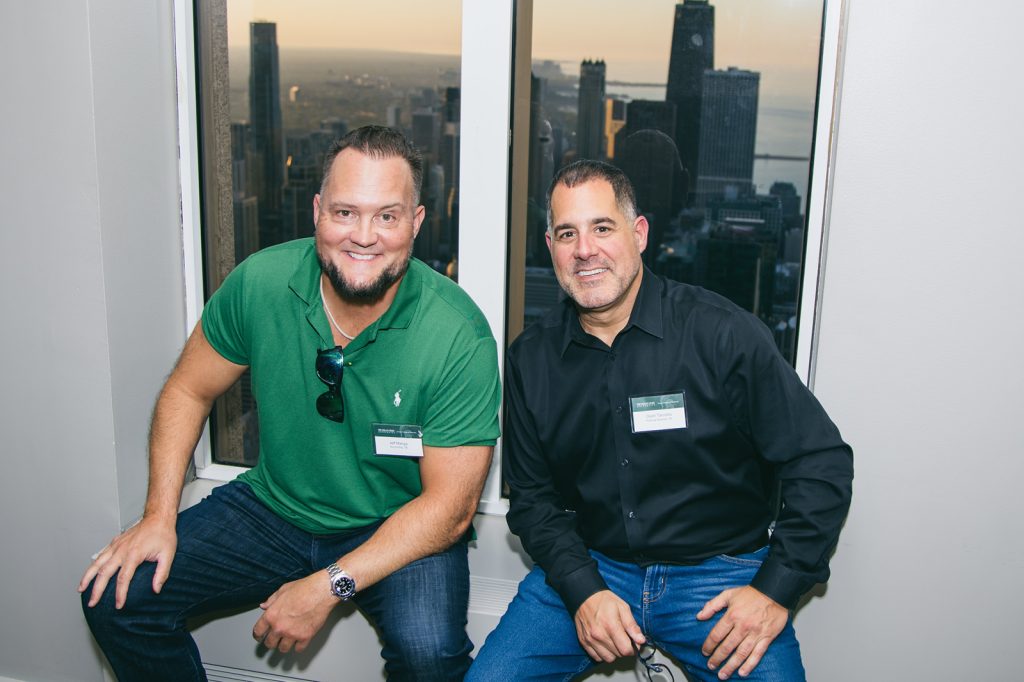 Event attendees smiling