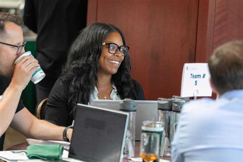 EMBA student orientation attendee