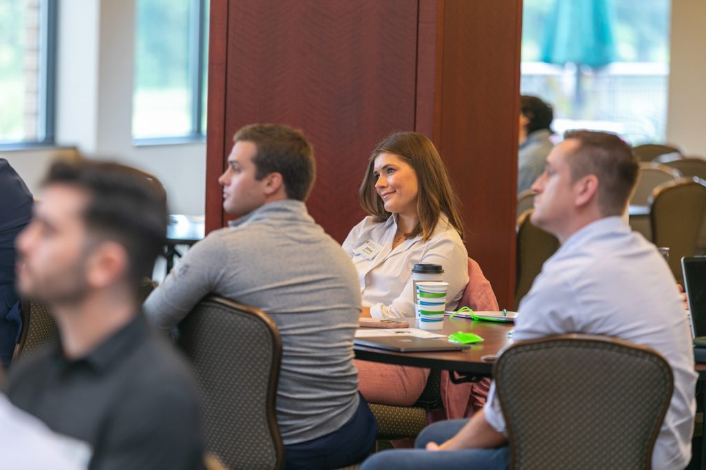 EMBA orientation students