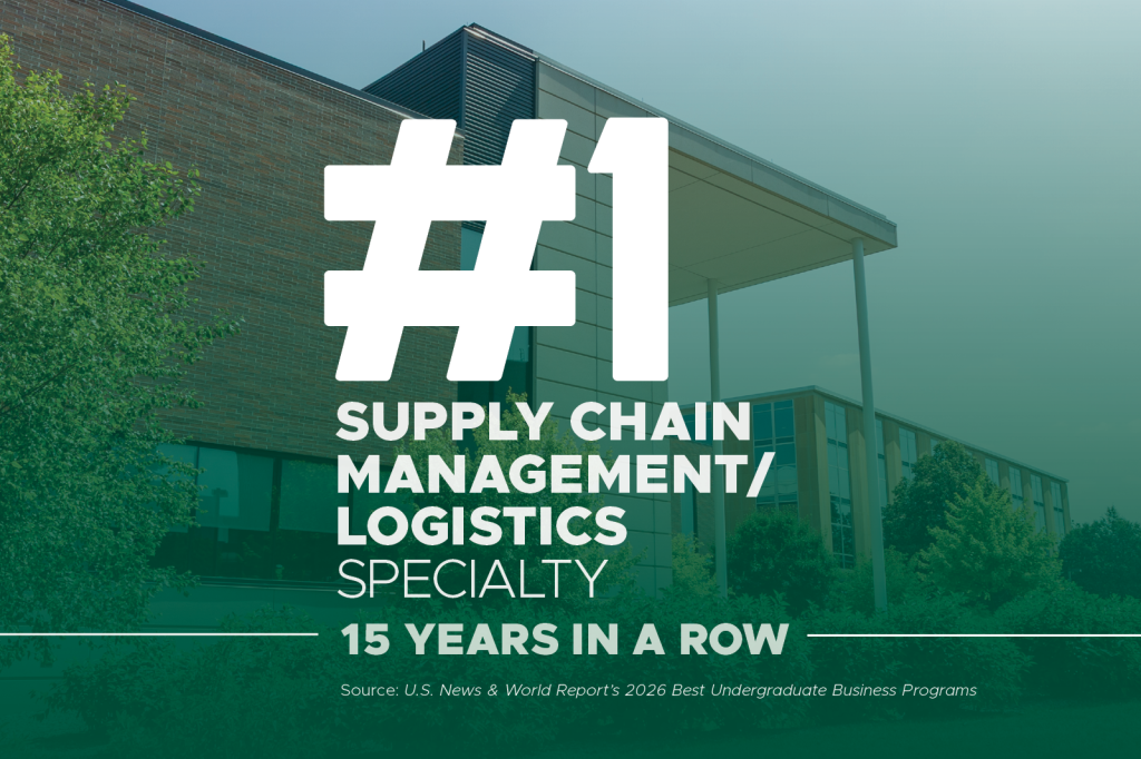 #1 supply chain management/logistics 15 years in a row