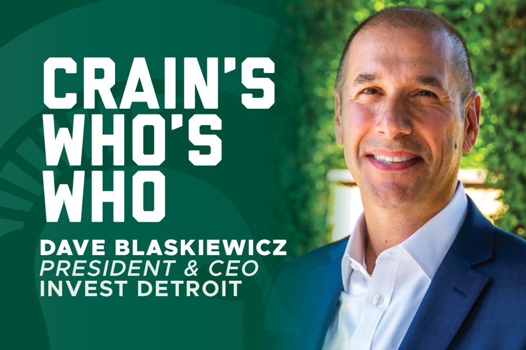 Crain's Who's Who Dave Blaskiewicz