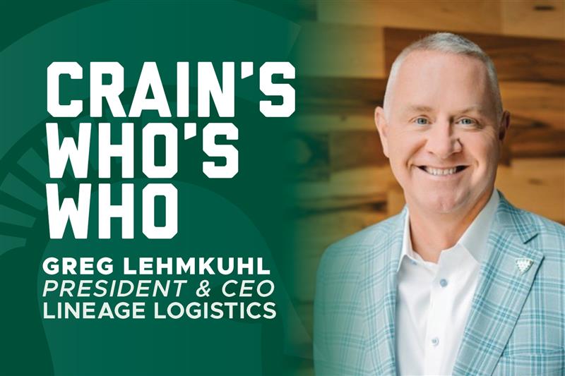 Crain's Who's Who Greg Lehmkuhl