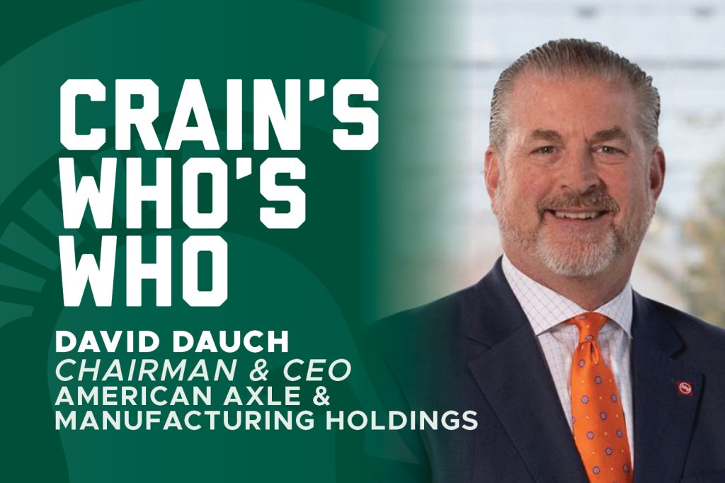 Crain's Who's Who David Dauch