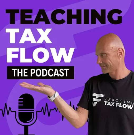 Teaching tax flow the podcast logo
