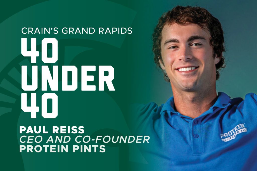 Headshot of Paul Reiss, CEO and co-founder of Protein Pints