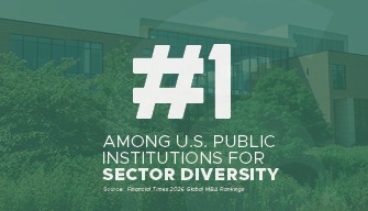 #1 among U.S. public institutions for sector diversity