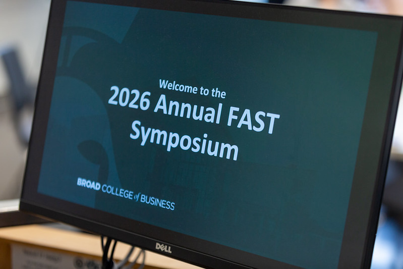 A computer screen displaying the opening slide the the 2026 Annual FAST Symposium.