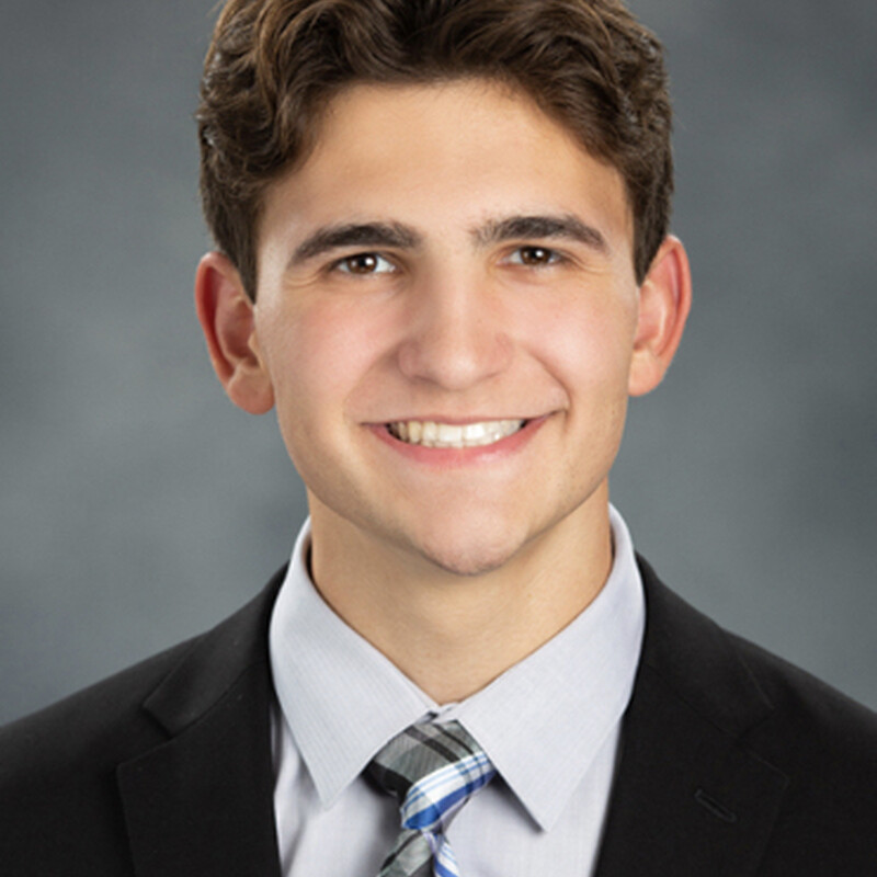 Young man in a business suit