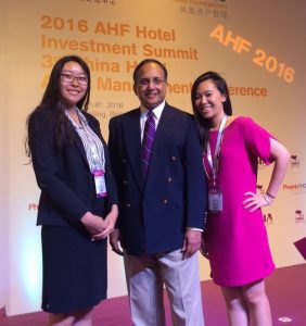Dr. A. J. Singh at the 2016 Asia Hotel Forum Hotel Investment Summit.