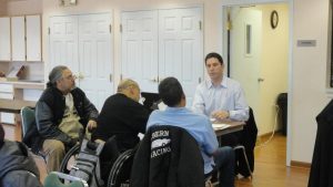 Elder Law of Michigan (ELM) partners meet with elderly and disabled clients for legal and professional services.