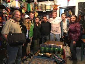 Spartan Global Development Fund students learned about the impact of their microloans to weavers.