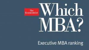 Executive MBA Program London Campus