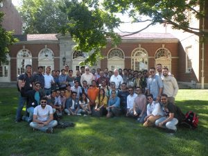 SP Jain Institute of Management and Research students pose for a picture while visiting the Detroit area in July. This was the eighth summer that SPJIMR students participated in an immersion program based at the Broad College