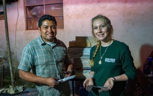 Megan Reimel (BA Supply Chain Management, '20) with Carlos Diaz during a Spartan Global Development Fund trip to Guatemala. Photo courtesy SGDF