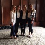 Peyton Pawlusiak, Jessica McCleary, Celia Oatis and Niki Krear at the "Invest for Kids" conference in Chicago