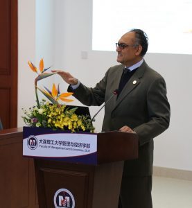 Sanjay Gupta at the Dalian University of Technology in China.