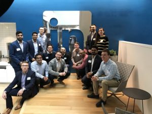 Broad College Full-Time MBA students visit LinkedIn offices in California during the recent MBA Tech Trek to the West Coast. Photo courtesy Marla McGraw