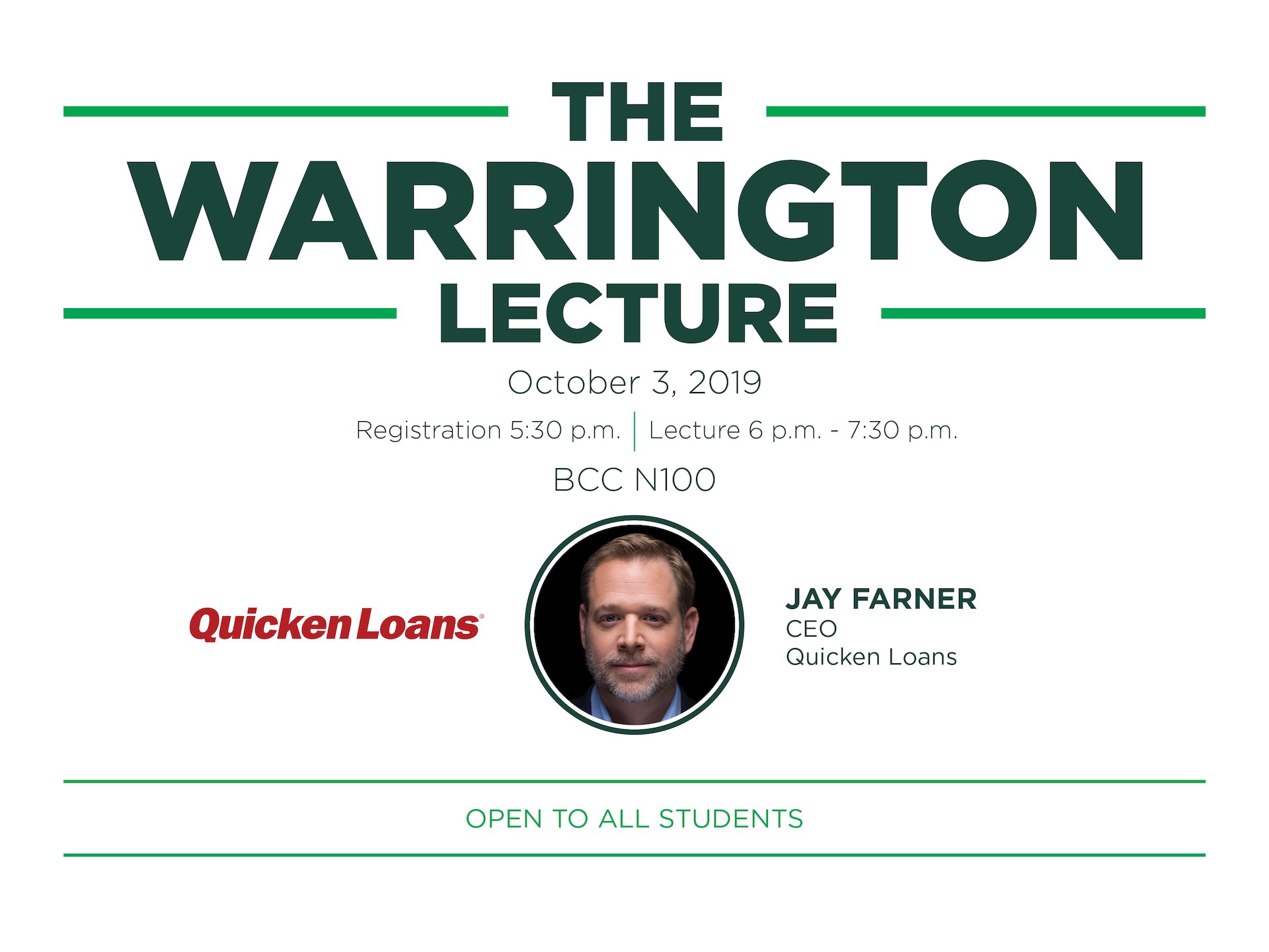 Warrington Lecture promotional slide