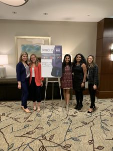 MSU students from the Women in Business Students' Association and Multicultural Business Programs coordinator Ann Crain dressed professionally at the Big Ten Women's Conference in Detroit