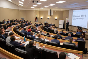 A look at a room filled with Broad College MBA students.